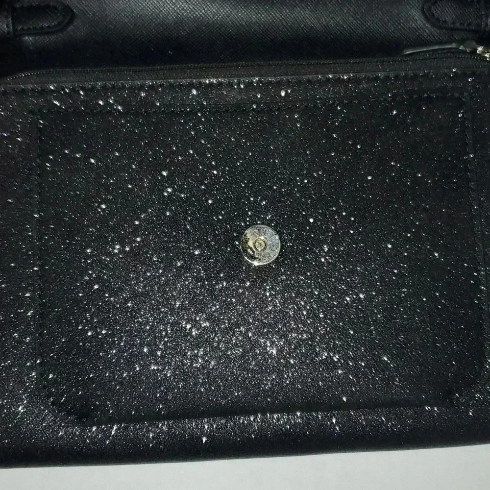 Kate Spade Black Tinsel Flap Crossbody